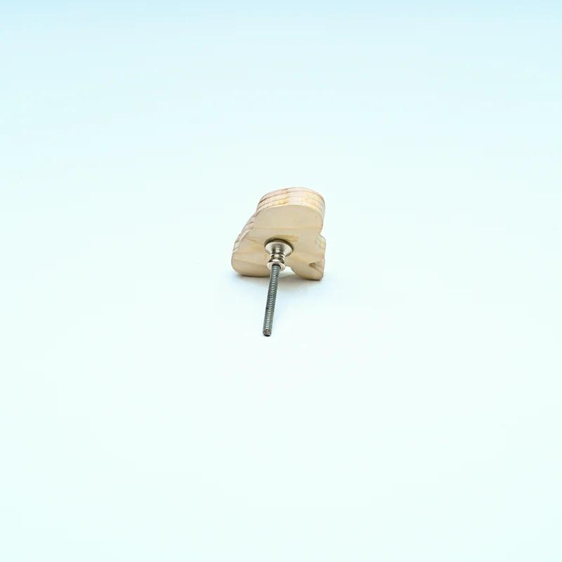 Handmade Pine Wood Mermaid Knob for Kids Furniture